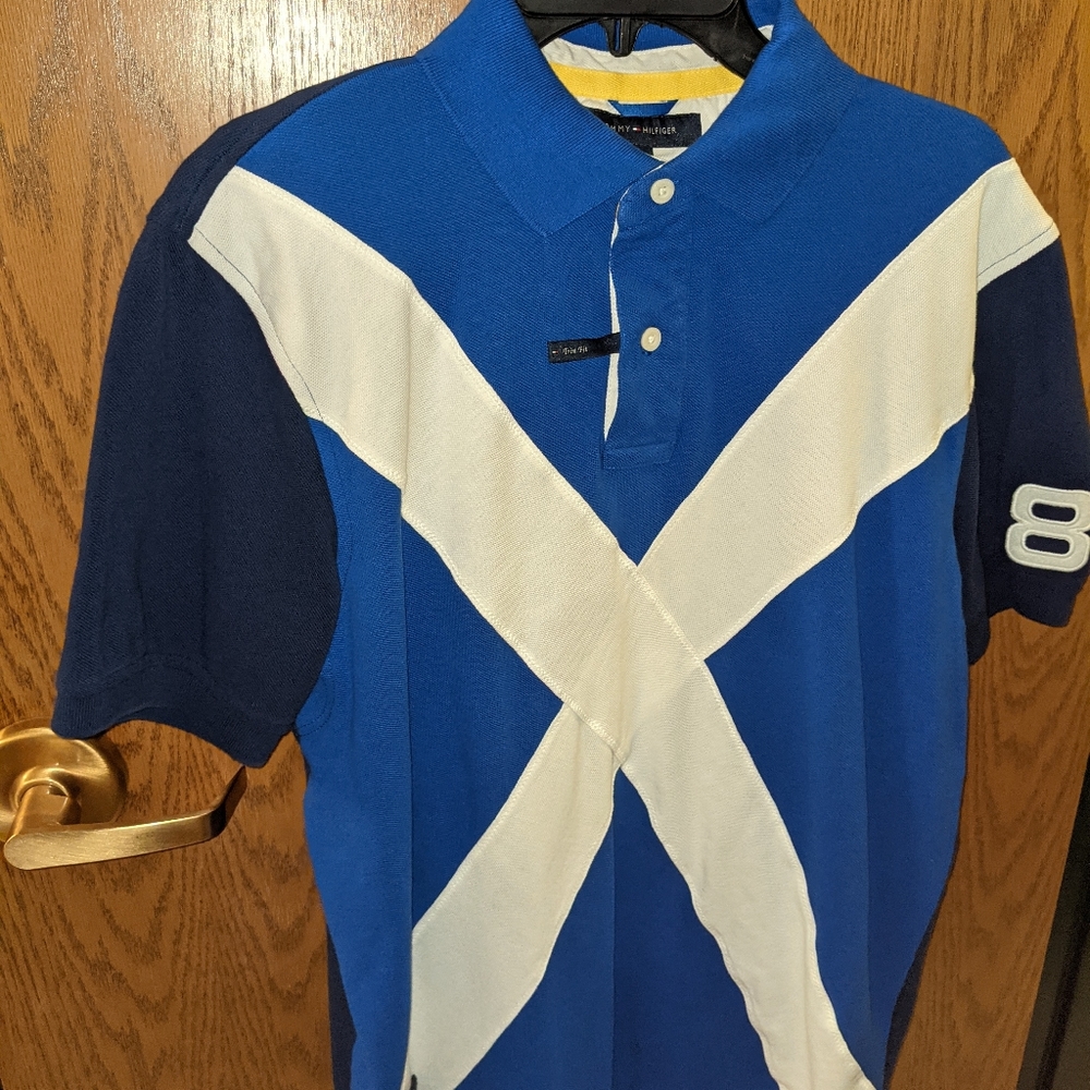 Tommy Hilfiger Polo Large Trim Fit Graphic Stitch